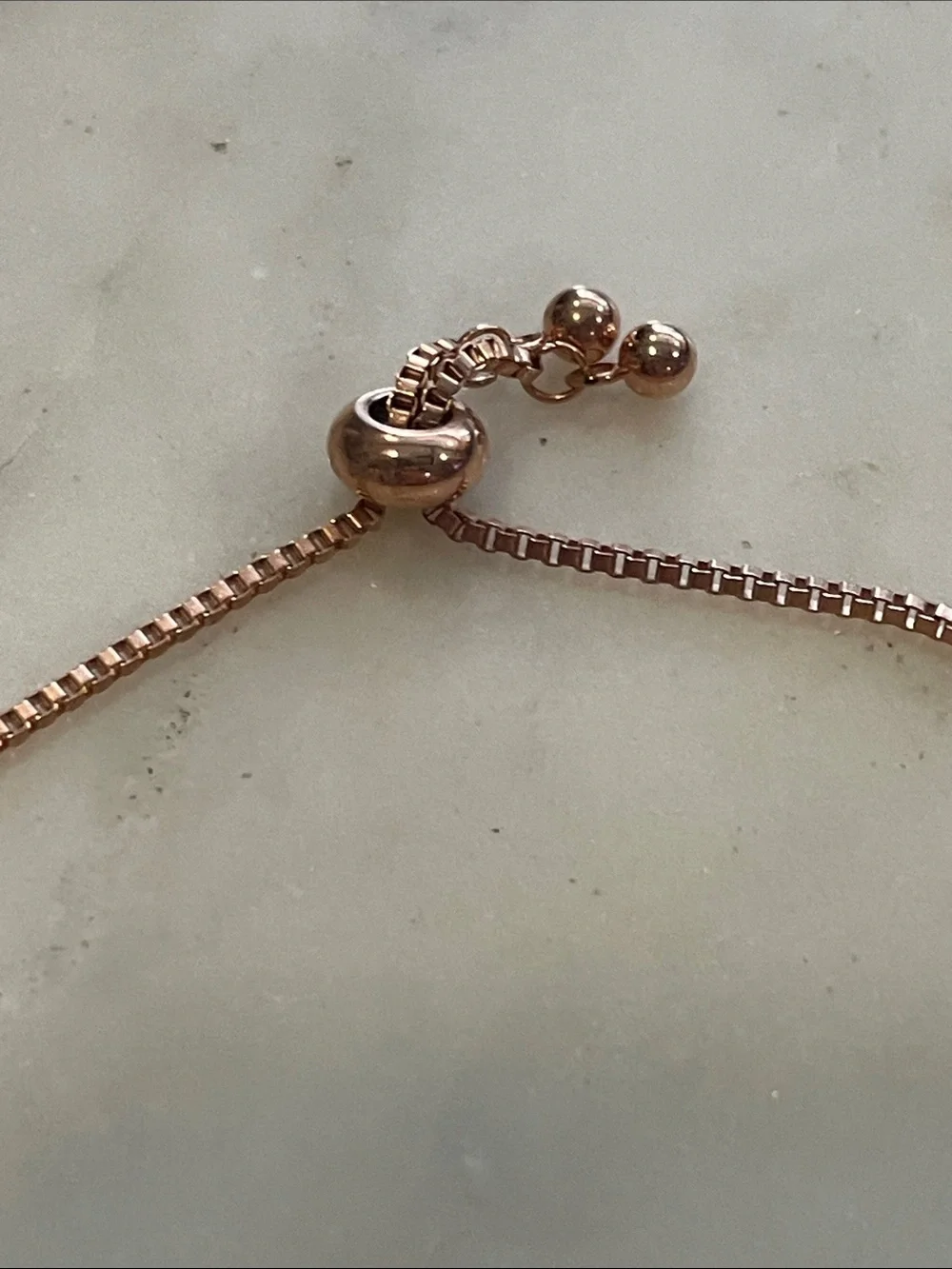 Rose Gold Beaded Adjustable Bracelet - Women Jewelry